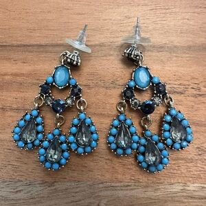 Beautiful gemstone earrings - costume jewelry